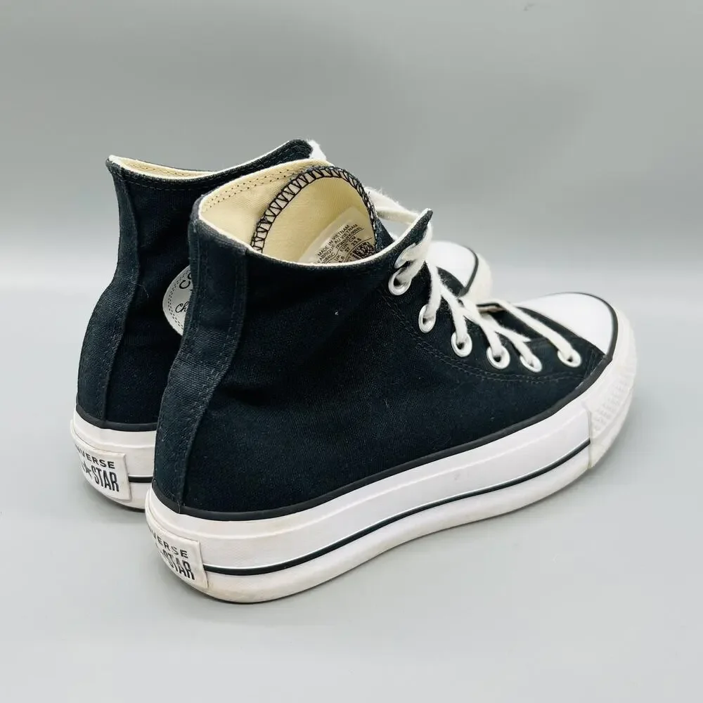 Converse Shoes Womens 6.5 Black Canvas Chuck Taylor All Star 2 High Top Sneakers